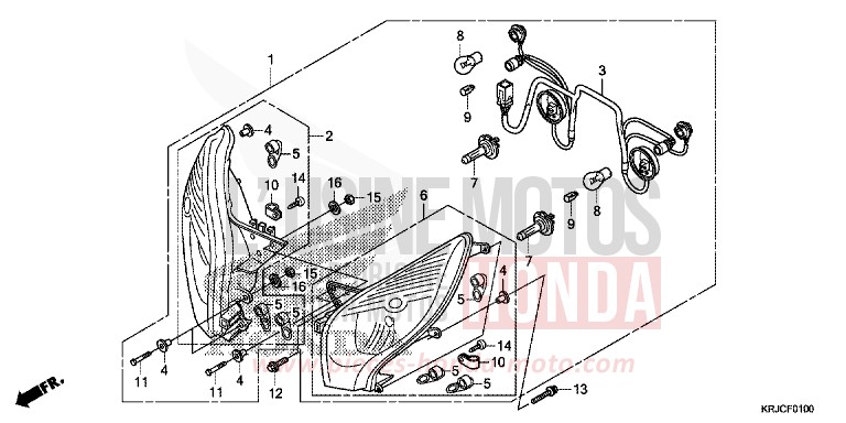 PROJECTEUR de S-wing ABS PEARL NIGHTSTAR BLACK (NHA84) 2012